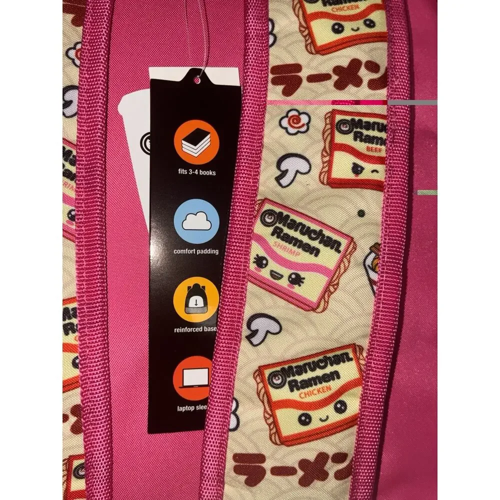 Maruchan Ramen Noodle Soup Backpack Pink Girls 18